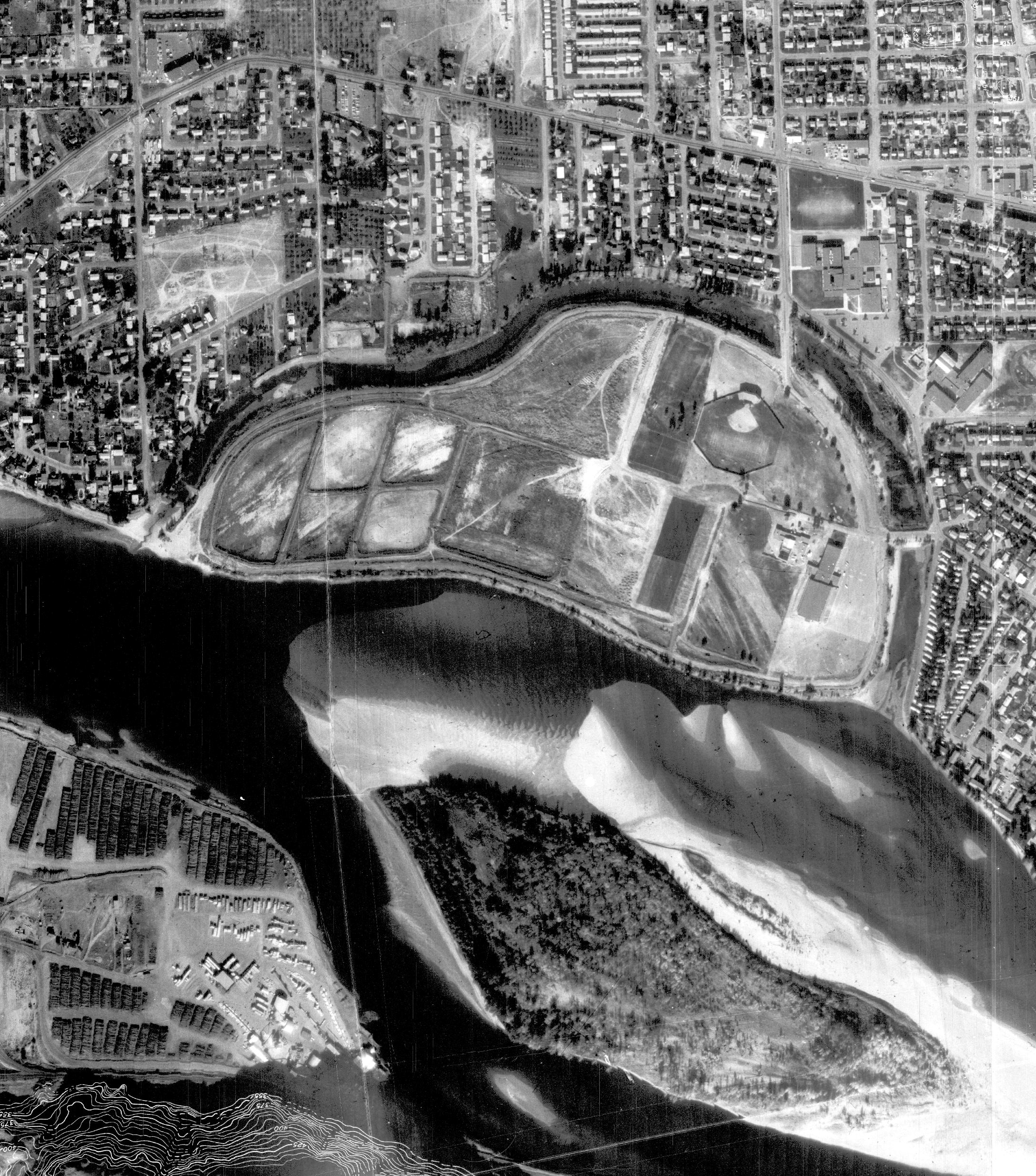 Aerial Photo, City of Kamloops 1974