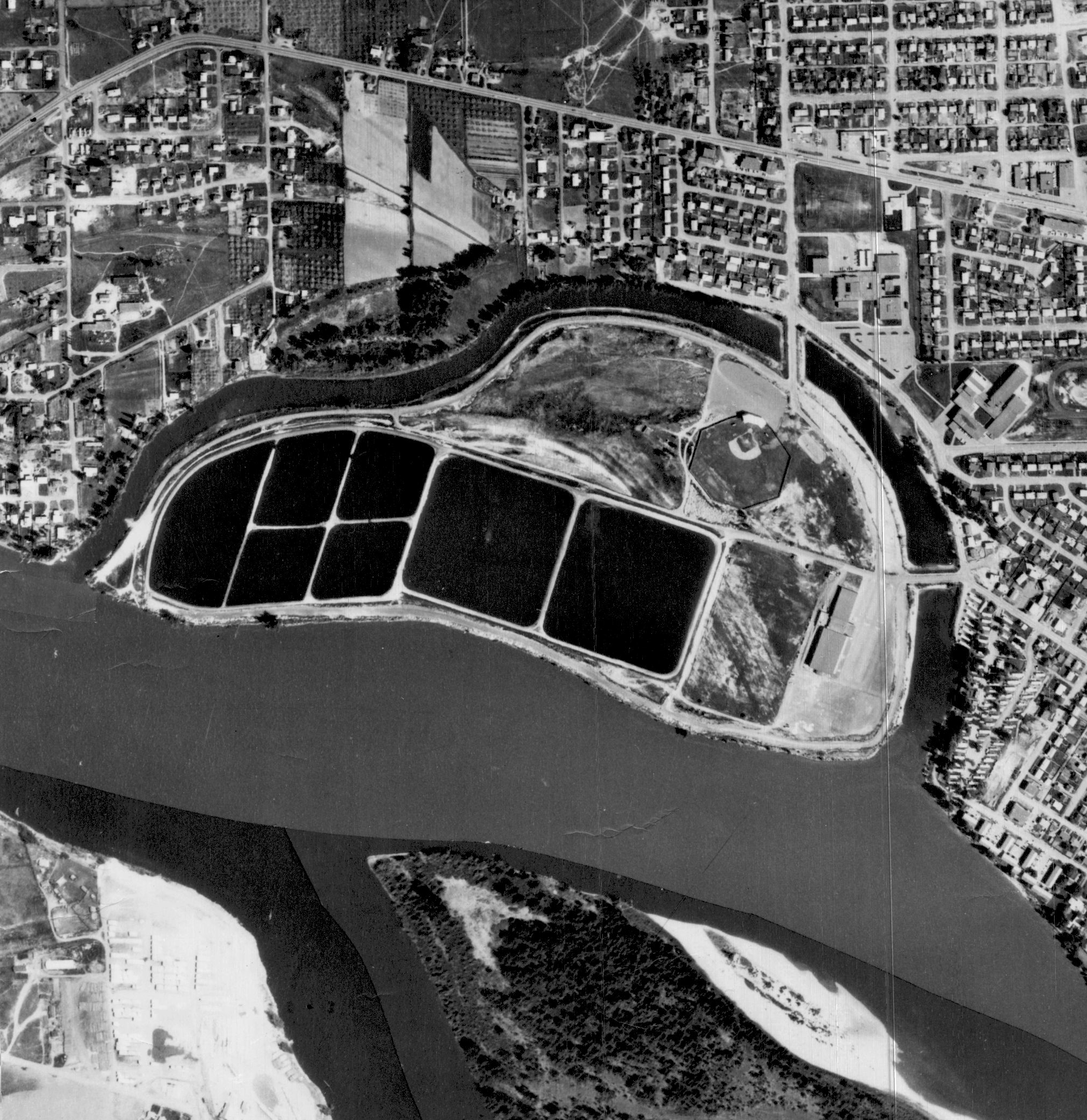 Aerial Photo, City of Kamloops 1969